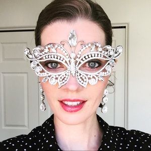 Rhinestone Masquerade Mask